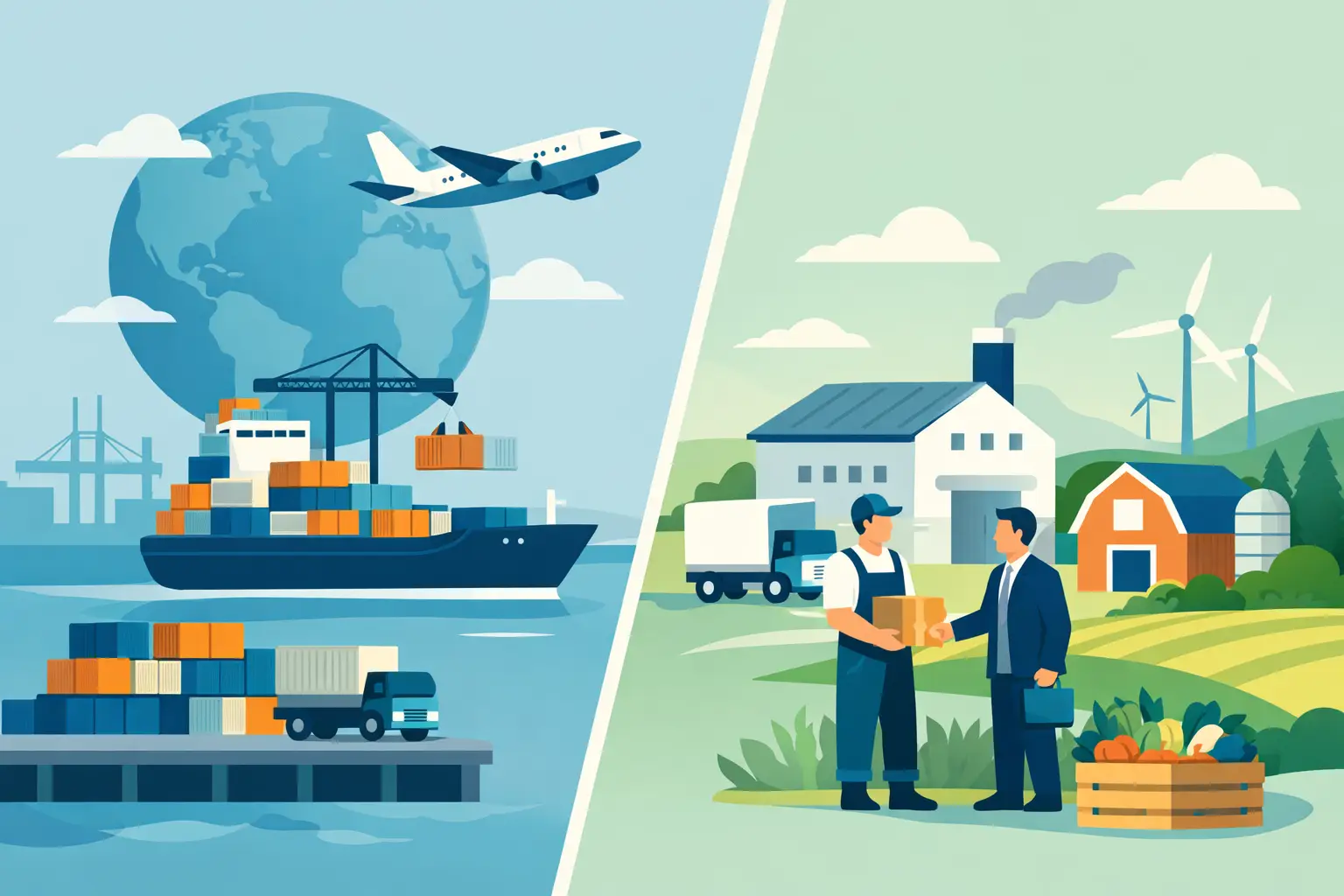 Direct Importing Versus Local Sourcing for Trade
